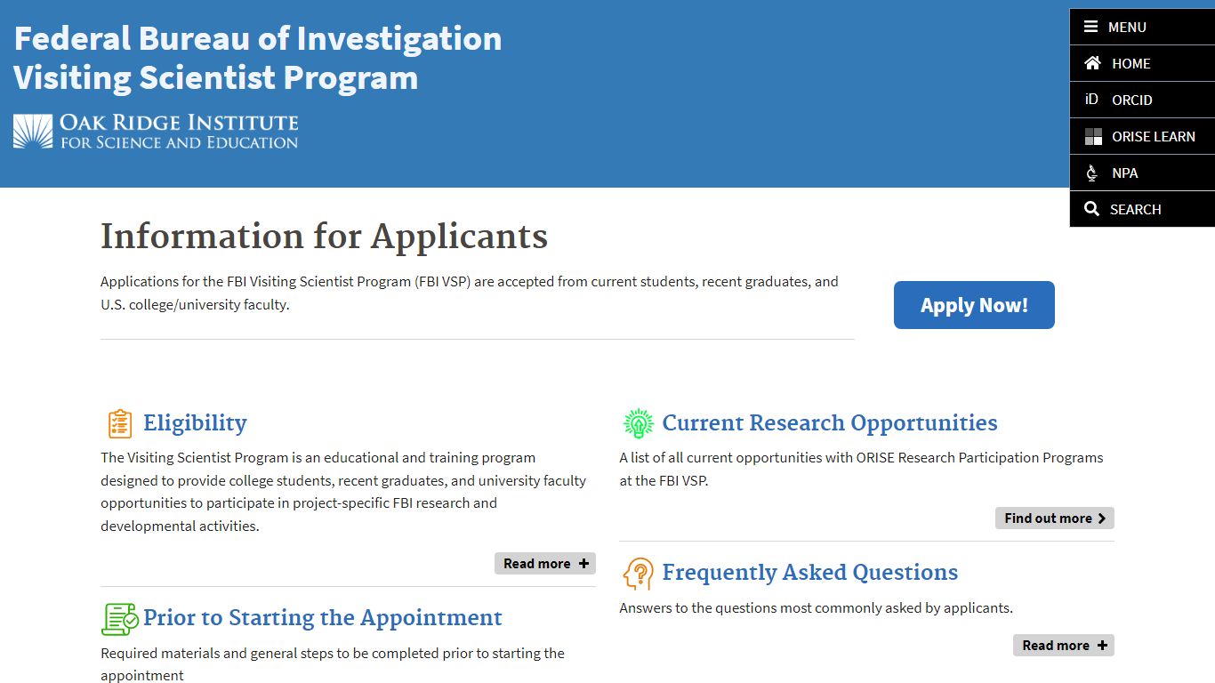 Information for Applicants | Federal Bureau of Investigation Visiting ...